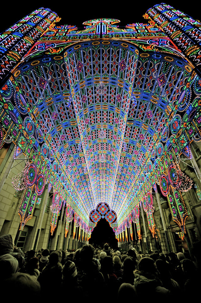 The Luminarie De Cagna at the 2012 Light Festival in Ghent, Belgium