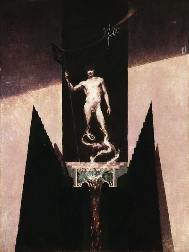 DENIS FORKAS 'Praetorian', 2012, Ink on paper, 56 x 42 cm